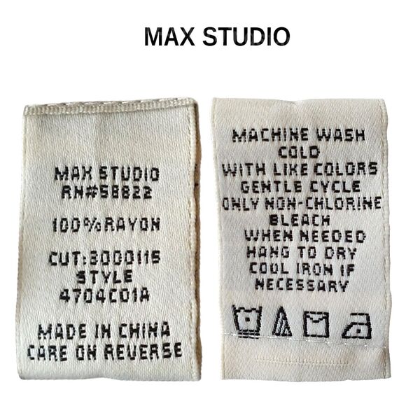 MAX STUDIO NEW Bohemian Drawstring Flowing Wide Leg Pant M - Picture 10 of 11